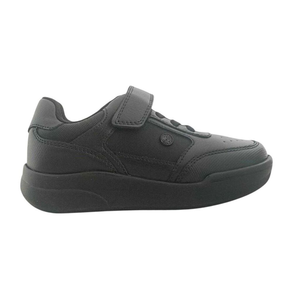 Pretty Green Childrens/Kids Moc Toe Flat Formal Shoes / Black